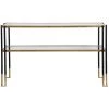 UTTERMOST KENTMORE BLACK + GOLD CONSOLE TABLE Living Room