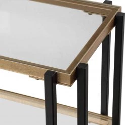 UTTERMOST KENTMORE BLACK + GOLD CONSOLE TABLE Living Room