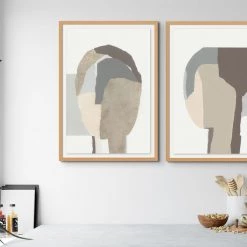 L ART "SHADOWS" GLASS FRAMED ART SERIES 10 L ART