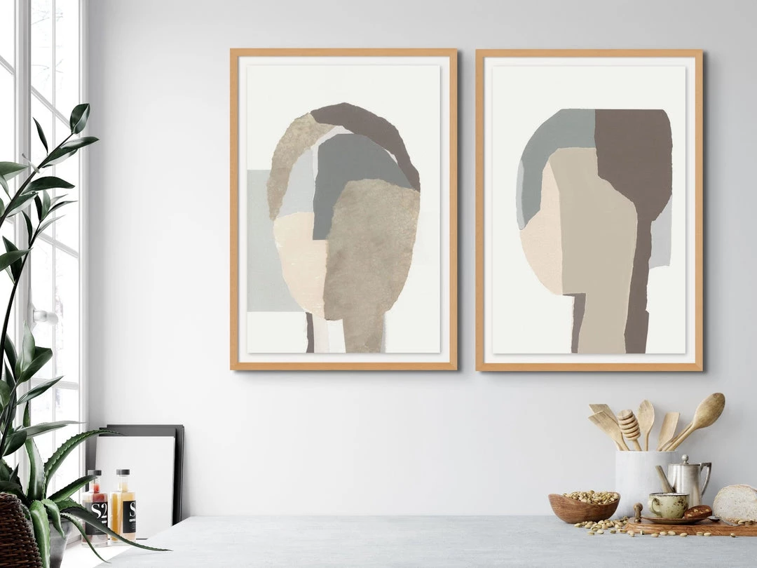 L ART "SHADOWS" GLASS FRAMED ART SERIES 3 L ART "SHADOWS" GLASS FRAMED ART SERIES