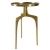 UTTERMOST KENNA ROUND ACCENT TABLE: GOLD Furniture