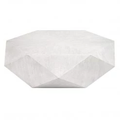 UTTERMOST TAMBORA COFFEE TABLE: WHITE CERUSE