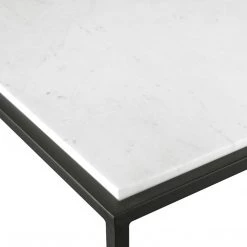 UTTERMOST VOLA WHITE MARBLE TOP COFFEE TABLE Furniture