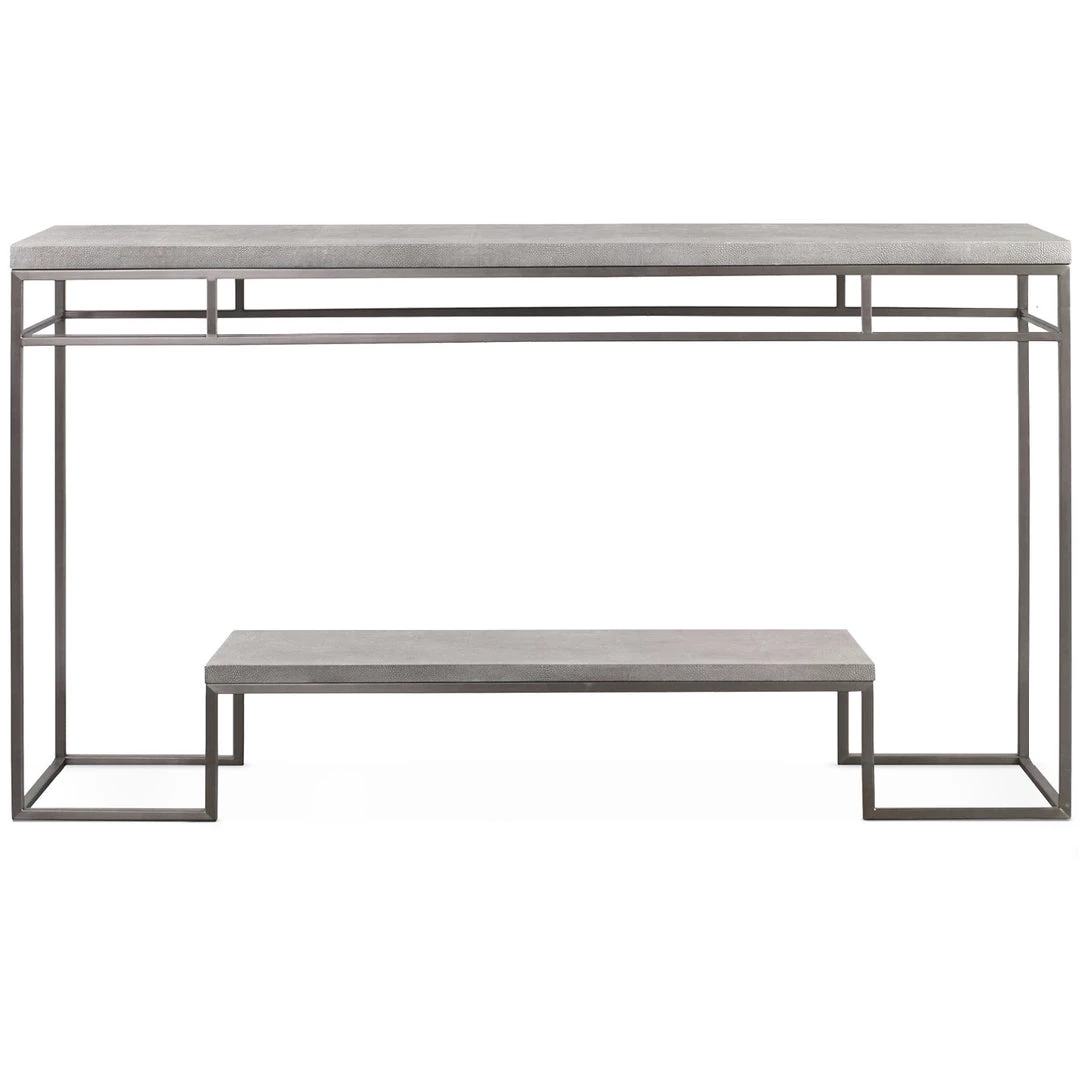 UTTERMOST CLEA FAUX SHAGREEN CONSOLE TABLE Furniture 1 UTTERMOST CLEA FAUX SHAGREEN CONSOLE TABLE Furniture