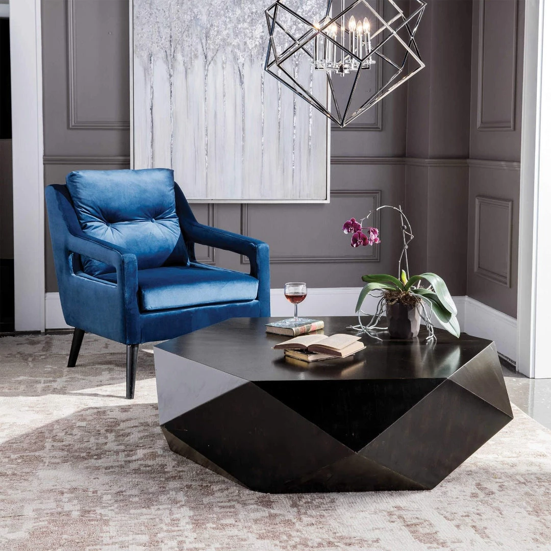 UTTERMOST Living Room TAMBORA COFFEE TABLE: WORN BLACK 4 UTTERMOST Living Room TAMBORA COFFEE TABLE: WORN BLACK