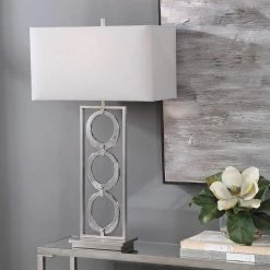 UTTERMOST PERRIN ART GLASS RECTANGULAR LAMP Lighting