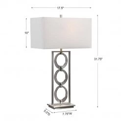 UTTERMOST PERRIN ART GLASS RECTANGULAR LAMP Lighting