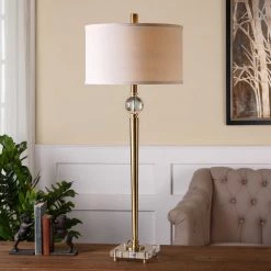 UTTERMOST SYLVAN SLIM BRASS LAMP Lighting