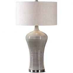 UTTERMOST STRIADA RIBBED CERAMIC LAMP