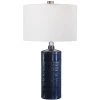 UTTERMOST Lighting ROYAL BLUE GLAZE EMBOSSED CERAMIC LAMP