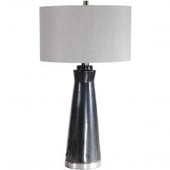 UTTERMOST Lighting VINCE CHARCOAL GLAZE CERAMIC LAMP