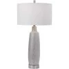 UTTERMOST KATINA METALLIC SILVER CERAMIC TABLE LAMP