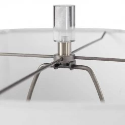 UTTERMOST KATINA METALLIC SILVER CERAMIC TABLE LAMP