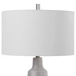 UTTERMOST KATINA METALLIC SILVER CERAMIC TABLE LAMP