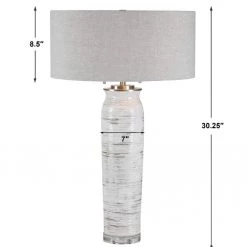 UTTERMOST BIRCH BARK CERAMIC LAMP