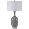UTTERMOST FLOKI GREY CRACKLE GLAZE CERAMIC LAMP Lighting