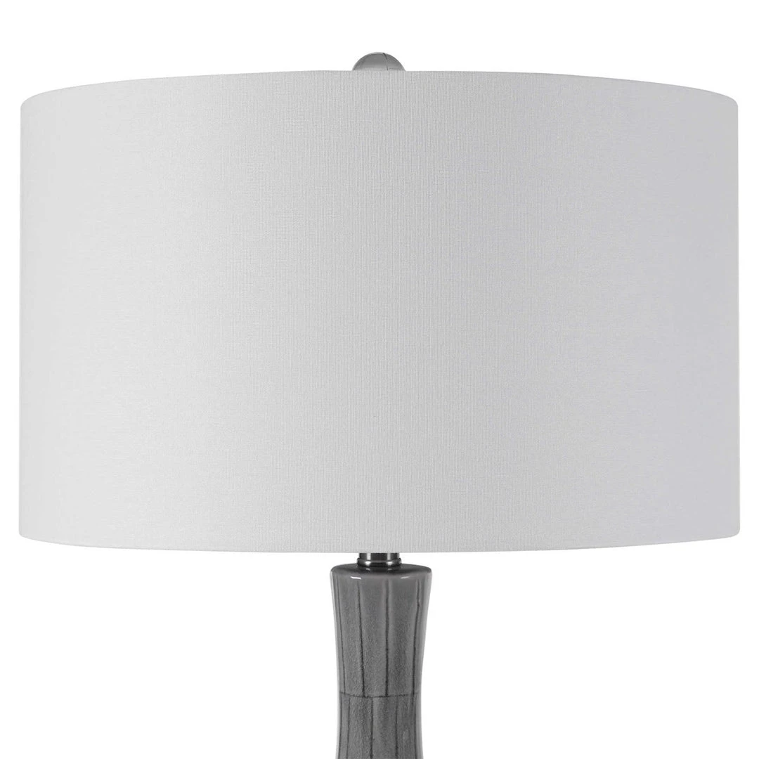 UTTERMOST FLOKI GREY CRACKLE GLAZE CERAMIC LAMP Lighting 3 UTTERMOST FLOKI GREY CRACKLE GLAZE CERAMIC LAMP Lighting