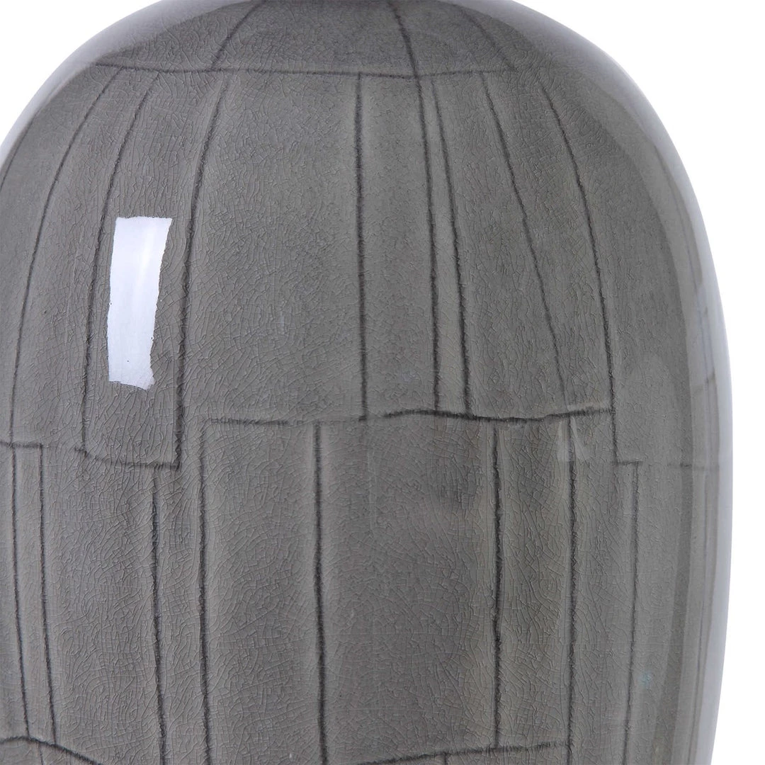 UTTERMOST FLOKI GREY CRACKLE GLAZE CERAMIC LAMP Lighting 4 UTTERMOST FLOKI GREY CRACKLE GLAZE CERAMIC LAMP Lighting