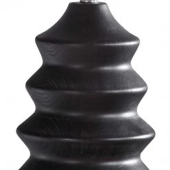 UTTERMOST EBONY STAINED SCULPTED WOOD TABLE LAMP Lighting