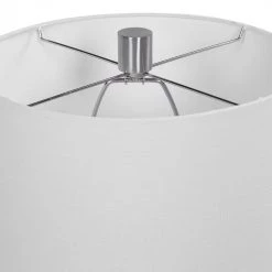 UTTERMOST TRIBAL EMBOSSED BLUE GLAZE TABLE LAMP