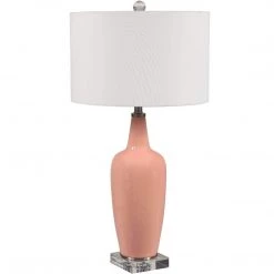 UTTERMOST Lighting ANA BLUSH PINK CERAMIC TABLE LAMP
