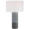 UTTERMOST PAVEMENT GREY + AQUA TABLE LAMP