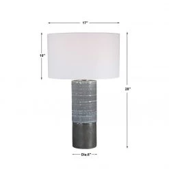 UTTERMOST PAVEMENT GREY + AQUA TABLE LAMP 9 UTTERMOST PAVEMENT GREY + AQUA TABLE LAMP