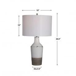 UTTERMOST Lighting WHITE SANDS CERAMIC LAMP