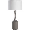UTTERMOST Lighting PITMAN RIBBED CONCRETE TABLE LAMP