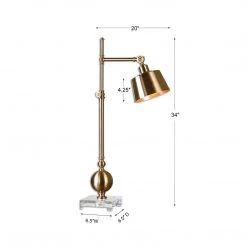 UTTERMOST LITCHFIELD BRASS TASK LAMP