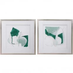 UTTERMOST Wall Art "IDLEWILD" FRAMED PRINTS | SET OF 2