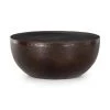 FOUR HANDS Furniture BASIL ALUMINUM ROUND COFFEE TABLE: ANTIQUE RUST