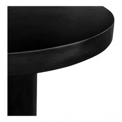 MOES 47'' ROUND BLACK CONCRETE DINING TABLE