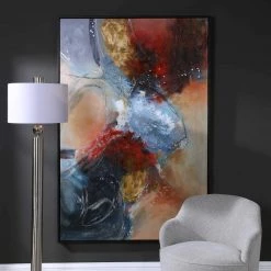 UTTERMOST Wall Art "SUMMER SUNSET" HAND PAINTED FRAMED CANVAS ART