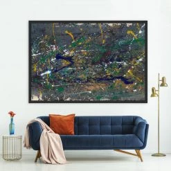 L ART "PLEIN DE COULEURS" CANVAS ART Wall Art