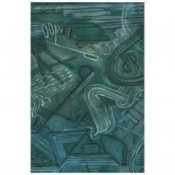 L ART "EVERGREEN BLUES" CANVAS ART 7 L ART