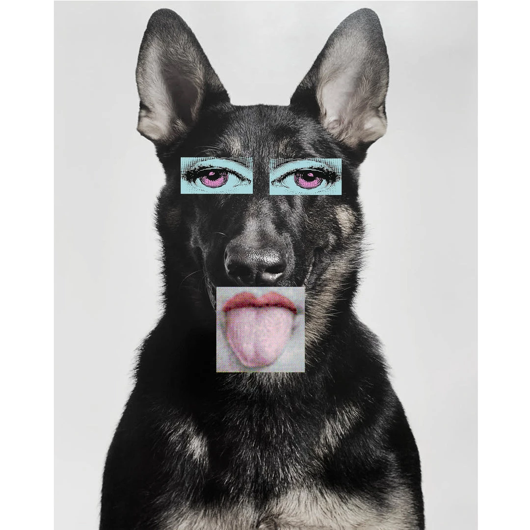 L ART Wall Art "WEIRD DOG" CANVAS ART 3 L ART Wall Art "WEIRD DOG" CANVAS ART