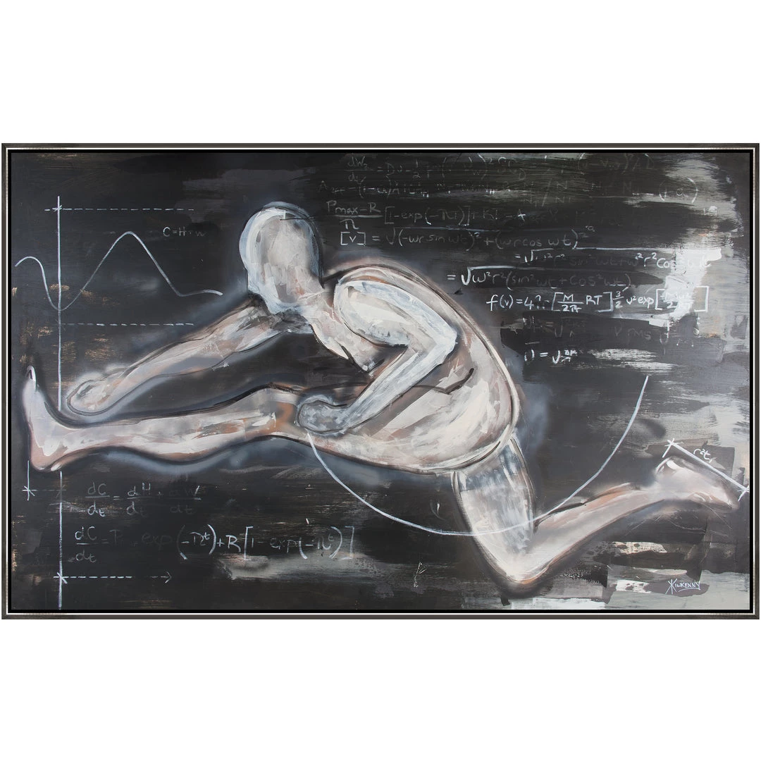 L ART Wall Art "CONQUERING HURDLES" CANVAS ART 1 L ART Wall Art "CONQUERING HURDLES" CANVAS ART