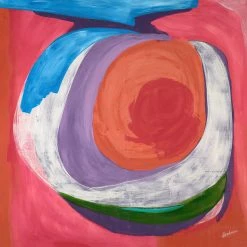 L ART "PINK QUESTION" CANVAS ART Wall Art