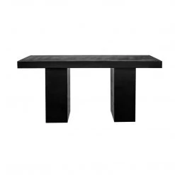 MOES 53'' BLACK CONCRETE SLAB DINING TABLE Furniture