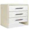 HOOKER CASCADE BURLAP BLANC 3-DRW NIGHTSTAND Furniture
