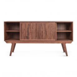 MOES ALASKA MID-CENTURY SLATTED WALNUT BUFFET Furniture