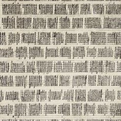 LOLOI ALICE 02 RIBBED FRINGE RUG: CREAM, CHARCOAL