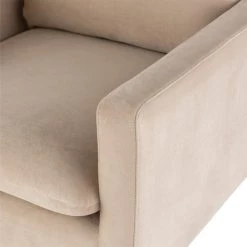 NUEVO Living Room ANDERS VELVET VELOUR ARM CHAIR