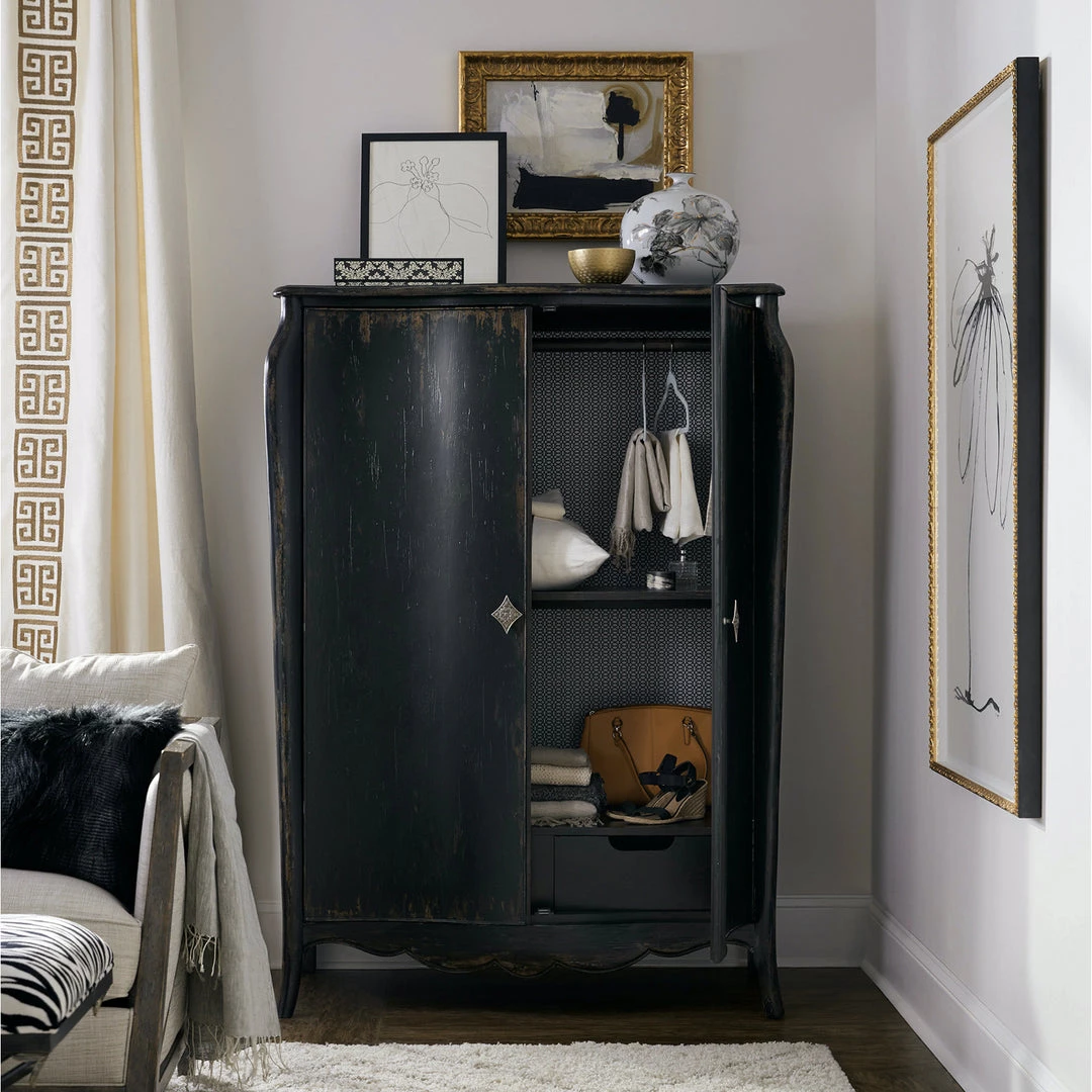 HOOKER ARMOIRE EN NOIR 2 HOOKER ARMOIRE EN NOIR