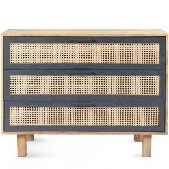 MOES ASHTON MANGO WOOD + CANE CHEST Bedroom