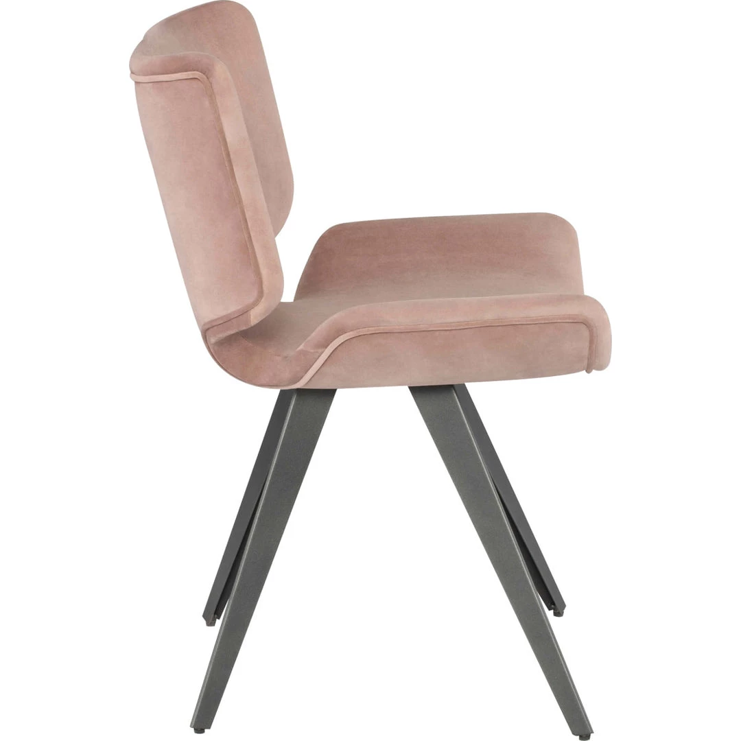 NUEVO ASTRID VELOUR VELVET DINING CHAIR 12 NUEVO ASTRID VELOUR VELVET DINING CHAIR