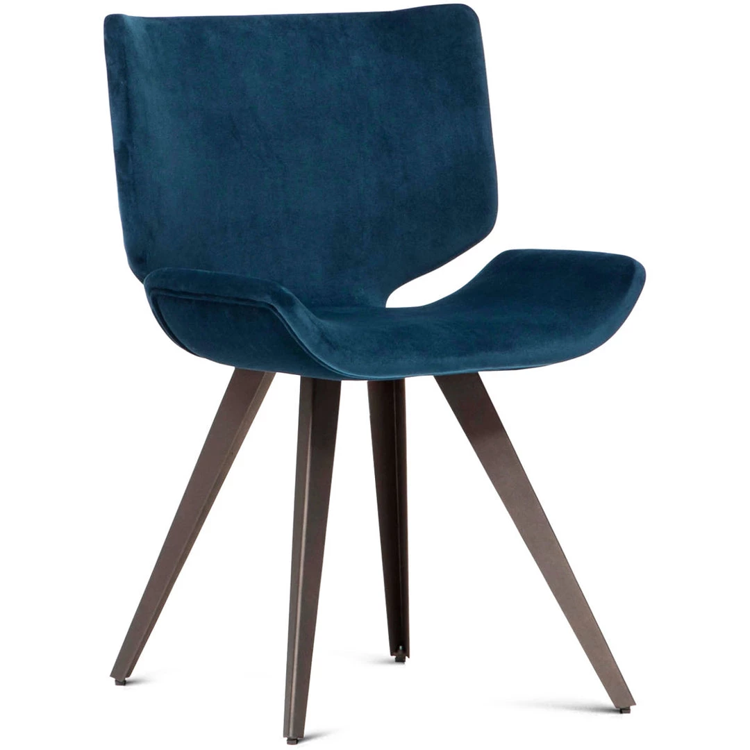 NUEVO ASTRID VELOUR VELVET DINING CHAIR 6 NUEVO ASTRID VELOUR VELVET DINING CHAIR