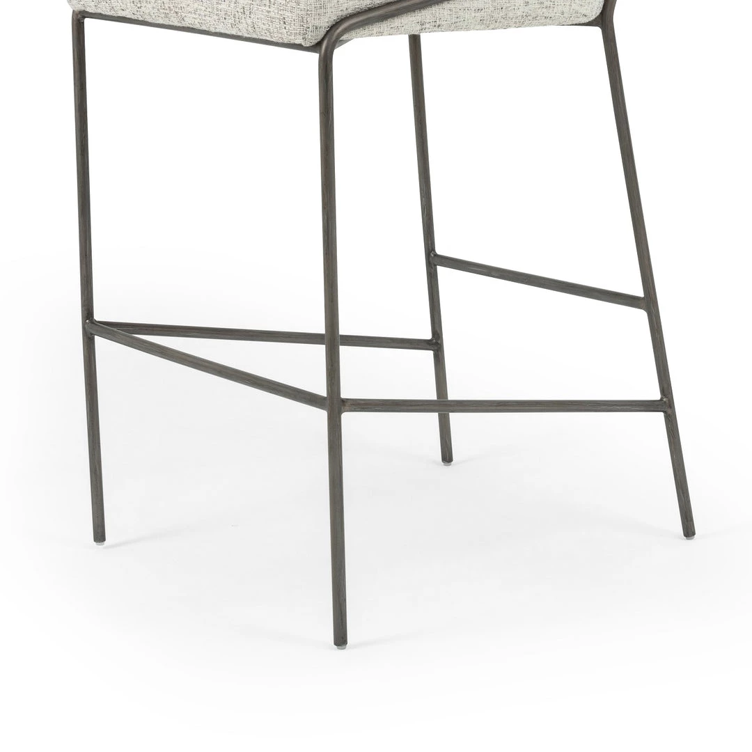 FOUR HANDS ASTRUD BAR STOOL: LYON PEWTER 8 FOUR HANDS ASTRUD BAR STOOL: LYON PEWTER