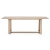 FOUR HANDS ATHERTON OUTDOOR TEAK WOOD DINING TABLE: WASHED BROWN